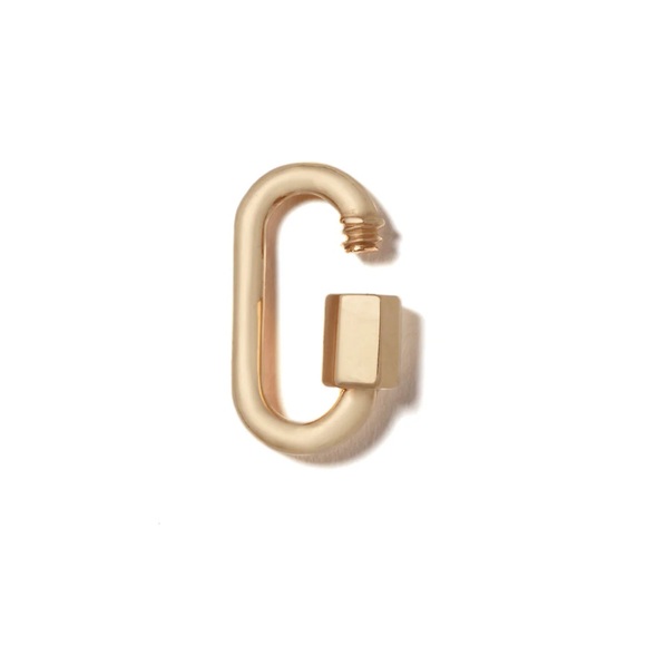 Marla Aaron Babylock: Small 14K Gold Carabiner Lock - Picture 2 of 5